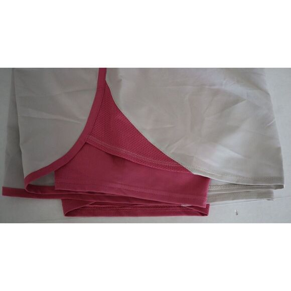 Under Armour 1369768 Women's Sz L Gray/Pink Fly By Elite 2-in-1 Running Shorts - Picture 7 of 9